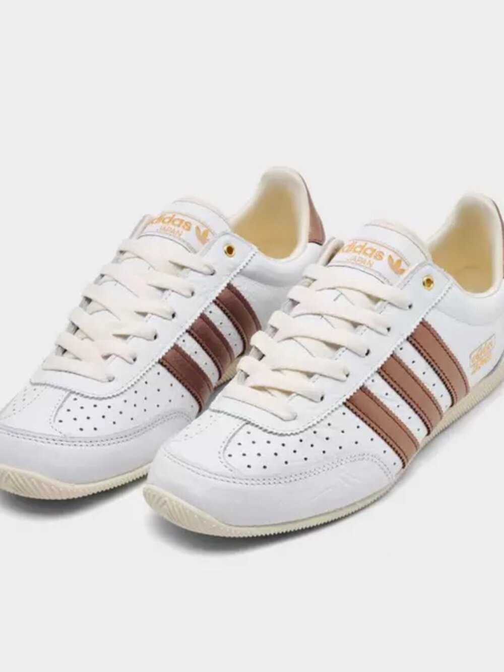 Women's Adidas Originals Japan Shoes - Cloud White Preloved Brown JQ9025  Brand - Picture 8 of 12